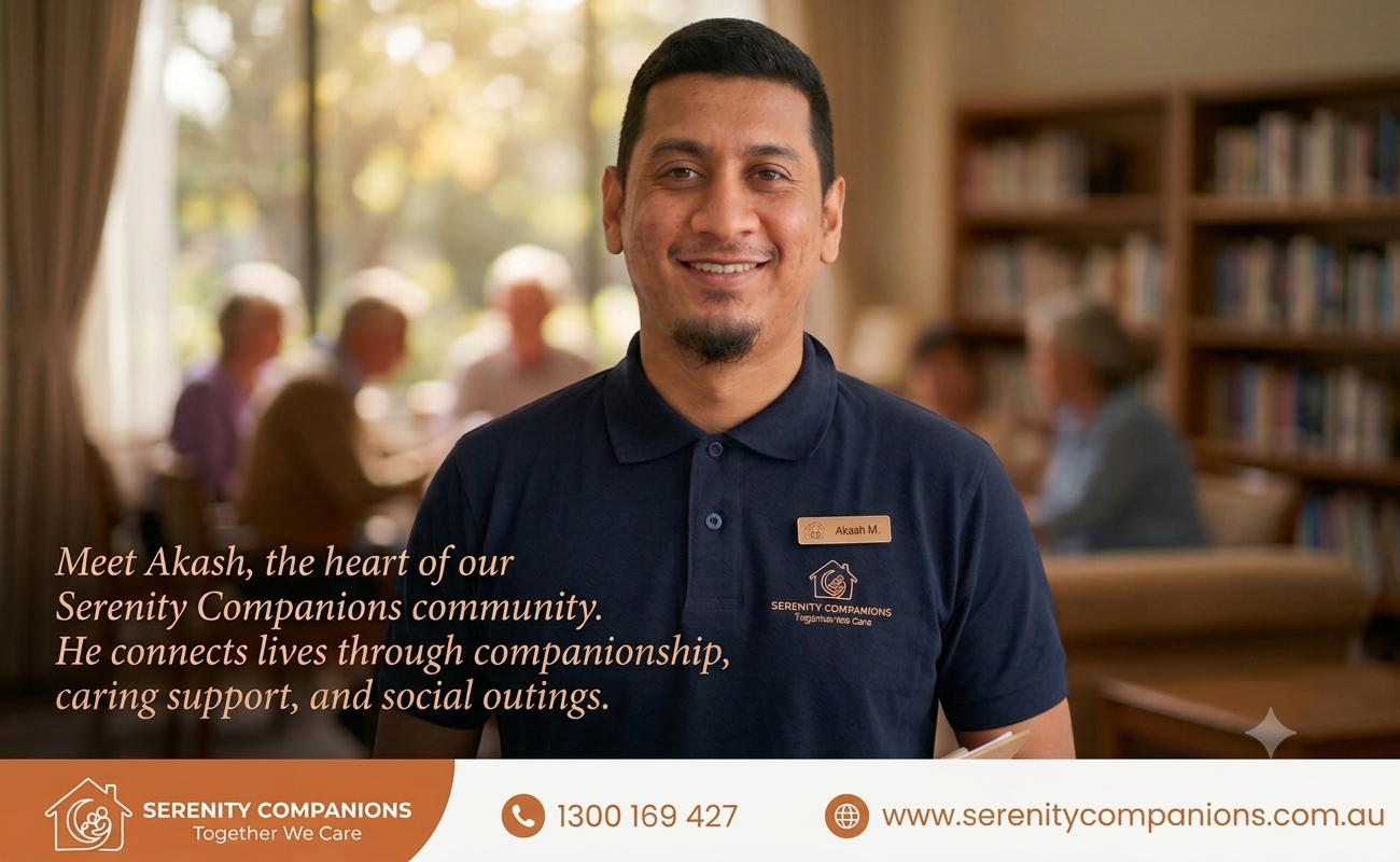 Akash Maharaj, Companion Carer at Serenity Companions